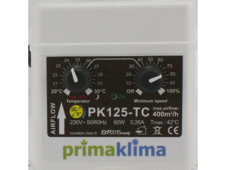 Prima Klima CTRL 125 – 400m3/h – Ø125mm - Temperaturgesteuert