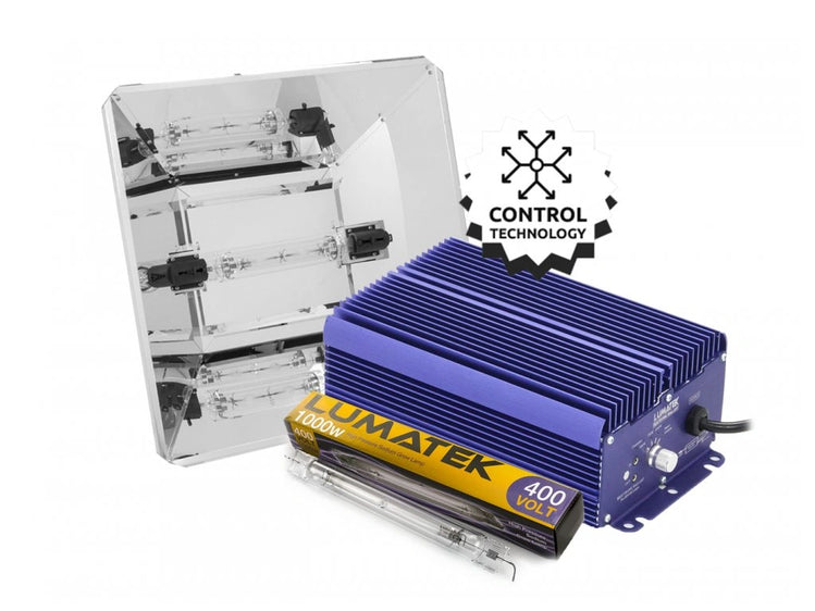 SET Digitales Vorschaltgerät Lumatek ULTIMATE CONTROLLED+TEKKEN PRO 1000W - 400V + Lumatek HPS DE 1000W - 400V Leuchtmittel