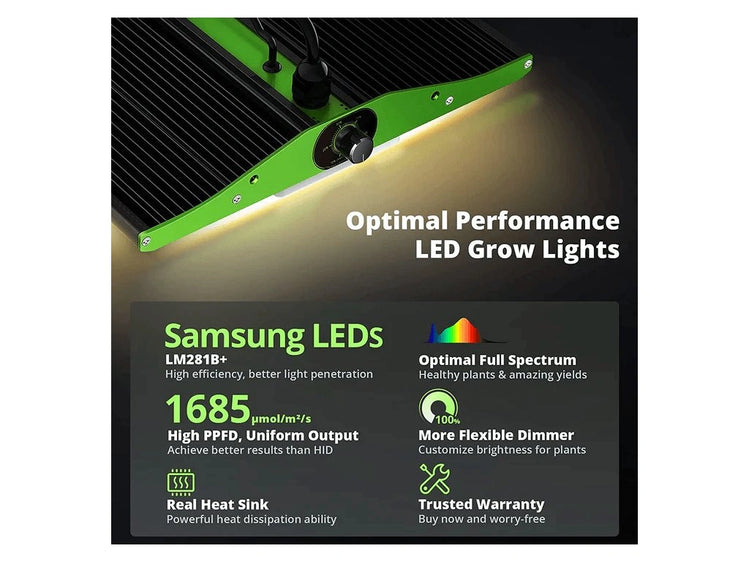 VIPARSPECTRA Pro Series P2000 - 250W - 2024 UPGRADE LED