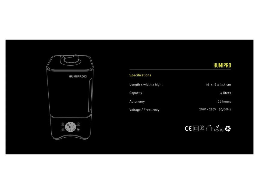 Ultraschall-Luftbefeuchter HUMIPRO 4l GARDEN HIGHPRO