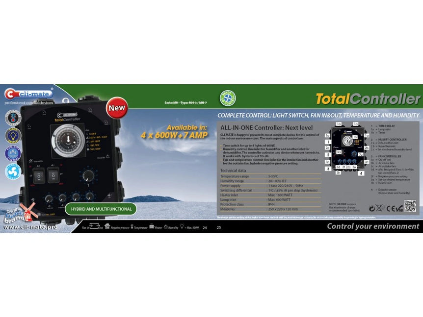 CLI-MATE Total-Controller 4x600W - 7A