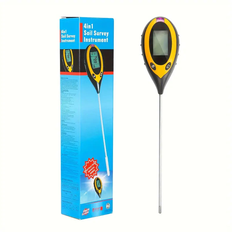 4-in-1 Bodentester Feuchtigkeitsmesser pH Bodentemperatur Sonnenlicht