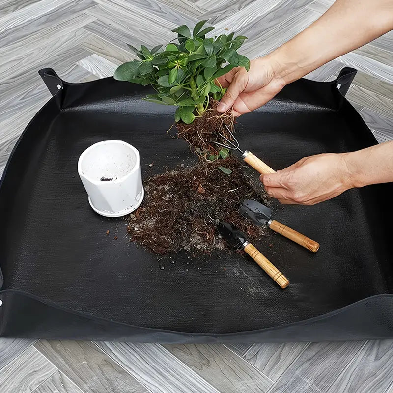 Gartenpflanzen Umtopfmatte -  Trimmschale